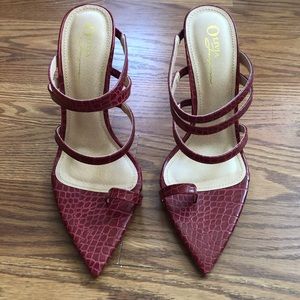 Miss Lola BRAND NEW Pointy Red Heels SIZE 10